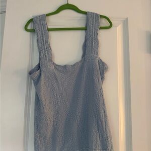 Chic Lace Tank Top - Light Gray